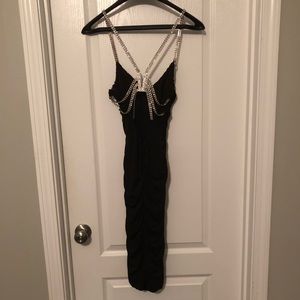 Cache Dress with Rhinestone strapping